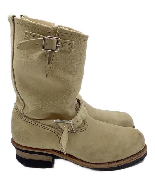 RED WING（レッドウィング）RED WING (レッドウィング) エンジニアブーツ ベージュ サイズ:7　1\2の古着・服飾アイテム