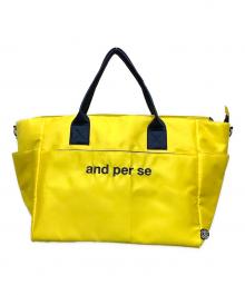 and per se（アンパスィ）の古着「2WAYバッグ」｜イエロー