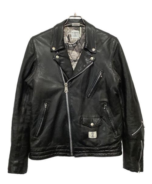 BEDWIN（ベドウィン）BEDWIN (ベドウィン) ラムレザージャケット　BUSHER ブラック サイズ: Lの古着・服飾アイテム