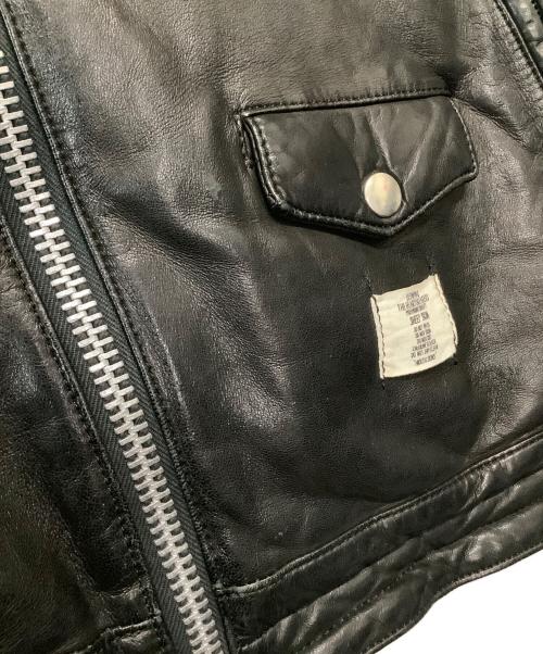 BEDWIN（ベドウィン）BEDWIN (ベドウィン) ラムレザージャケット　BUSHER ブラック サイズ: Lの古着・服飾アイテム