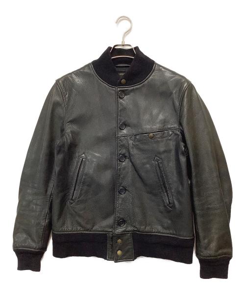 Engineered Garments（エンジニアド ガーメンツ）Engineered Garments (エンジニアド ガーメンツ) ラムレザージャケット ブラック サイズ:38の古着・服飾アイテム