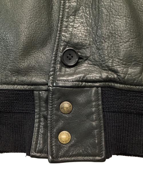 Engineered Garments（エンジニアド ガーメンツ）Engineered Garments (エンジニアド ガーメンツ) ラムレザージャケット ブラック サイズ:38の古着・服飾アイテム