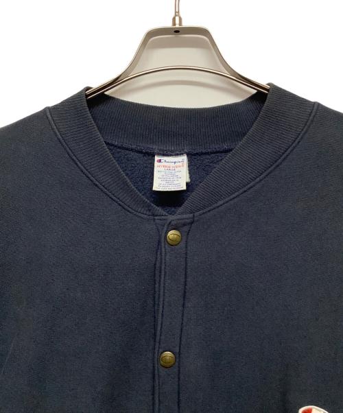 Champion（チャンピオン）Champion (チャンピオン) スナップカーディガン ネイビー サイズ:Lの古着・服飾アイテム