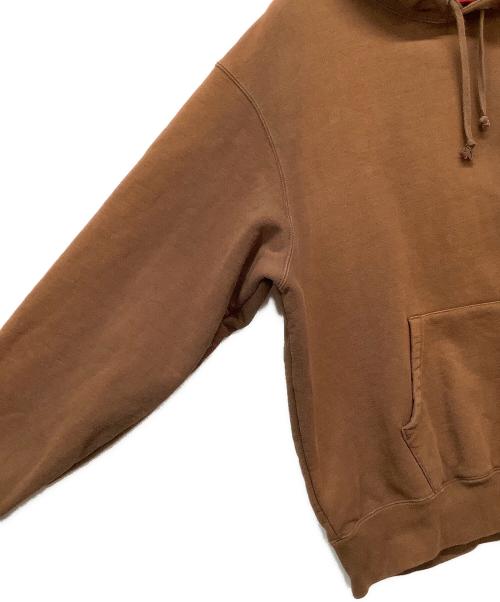 SUPREME（シュプリーム）Supreme (シュプリーム) satin applique hooded sweatshirt ブラウン サイズ:Mの古着・服飾アイテム
