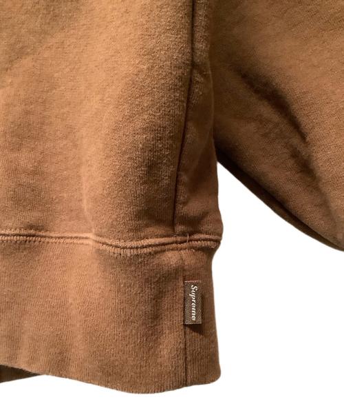 SUPREME（シュプリーム）Supreme (シュプリーム) satin applique hooded sweatshirt ブラウン サイズ:Mの古着・服飾アイテム