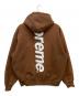 Supreme (シュプリーム) satin applique hooded sweatshirt ブラウン サイズ:M：23000円