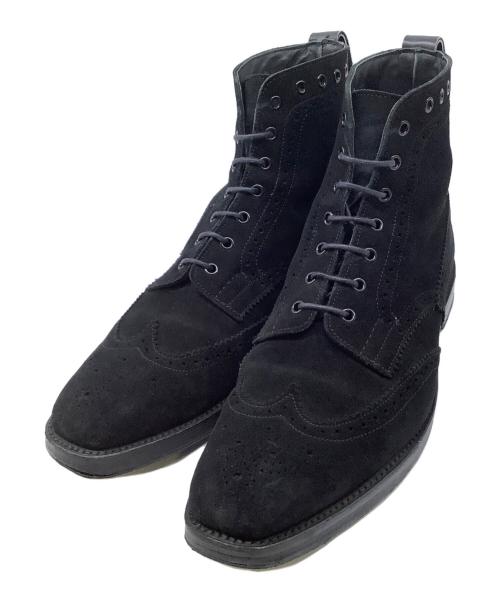 Tricker's（トリッカーズ）Tricker's (トリッカーズ) TAKEO KIKUCHI (タケオキクチ) スウェードブーツ ブラック サイズ:9.5の古着・服飾アイテム