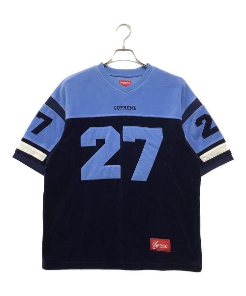 SUPREME（シュプリーム）SUPREME (シュプリーム) Velour Football Jersey ブルー サイズ:Mの古着・服飾アイテム