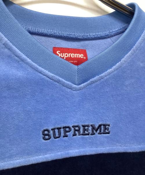 SUPREME（シュプリーム）SUPREME (シュプリーム) Velour Football Jersey ブルー サイズ:Mの古着・服飾アイテム