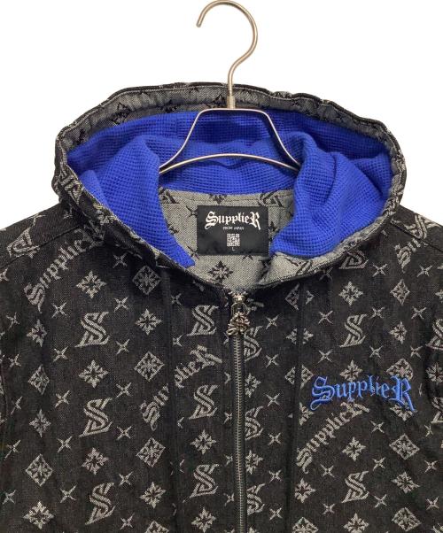 SUPPLIER（サプライヤー）SUPPLIER (サプライヤー) デニムジャケット ブラック サイズ:Lの古着・服飾アイテム