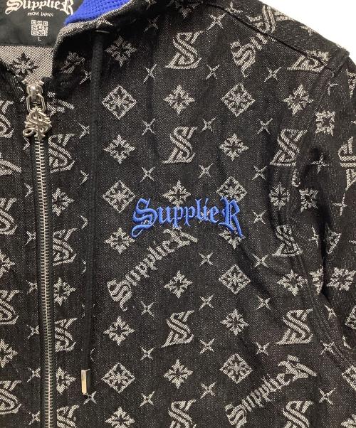 SUPPLIER（サプライヤー）SUPPLIER (サプライヤー) デニムジャケット ブラック サイズ:Lの古着・服飾アイテム