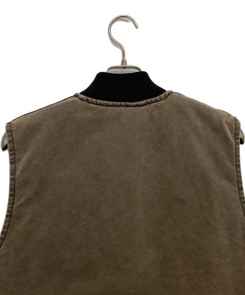 CarHartt（カーハート）CarHartt (カーハート) ダックベスト ブラウン×ブラック サイズ:Mの古着・服飾アイテム