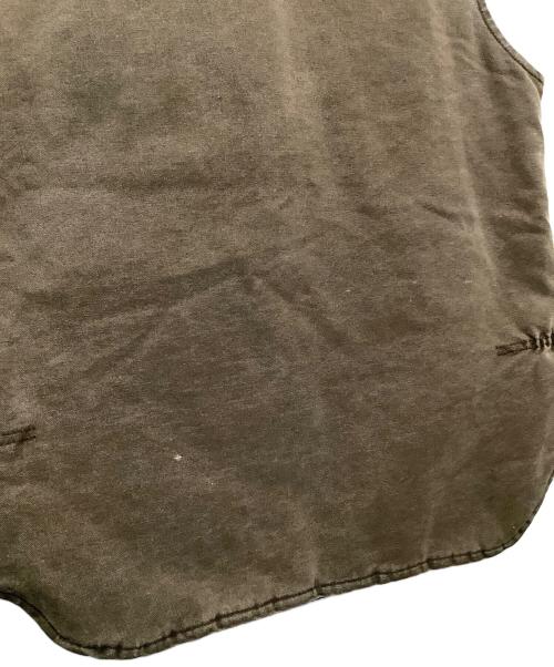 CarHartt（カーハート）CarHartt (カーハート) ダックベスト ブラウン×ブラック サイズ:Mの古着・服飾アイテム