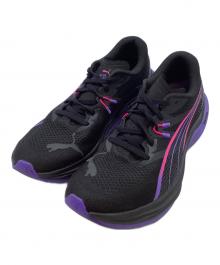 PUMA（プーマ）の古着「ランニングシューズ」｜ブラック×パープル