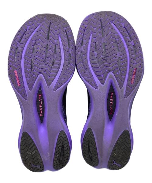 PUMA（プーマ）PUMA (プーマ) ランニングシューズ ブラック×パープル サイズ:26.5の古着・服飾アイテム