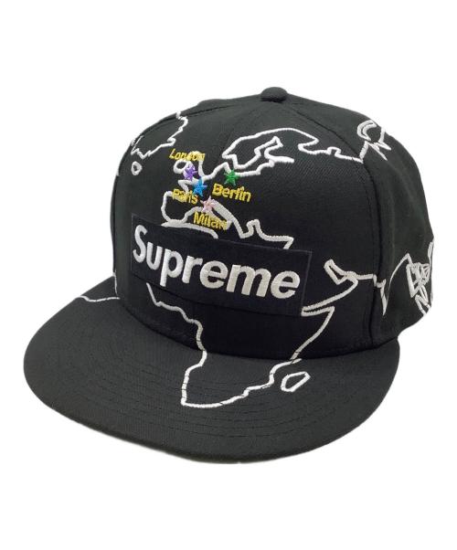 SUPREME（シュプリーム）SUPREME (シュプリーム) New Era (ニューエラ) Worldwide Box Logo Cap ブラック サイズ:7 1/2 （59.6cm）の古着・服飾アイテム