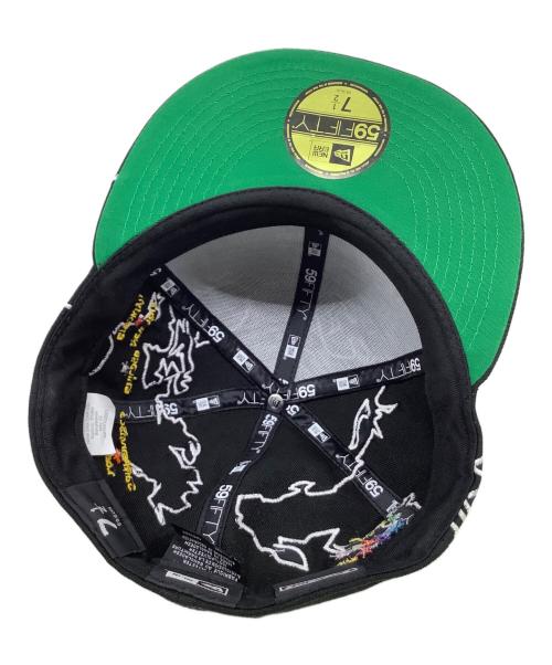 SUPREME（シュプリーム）SUPREME (シュプリーム) New Era (ニューエラ) Worldwide Box Logo Cap ブラック サイズ:7 1/2 （59.6cm）の古着・服飾アイテム