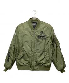SIMPSON（シンプソン）の古着「フライトジャケット」｜オリーブ