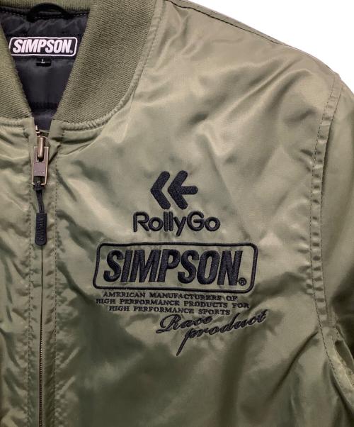 SIMPSON（シンプソン）SIMPSON (シンプソン) フライトジャケット オリーブ サイズ:Lの古着・服飾アイテム