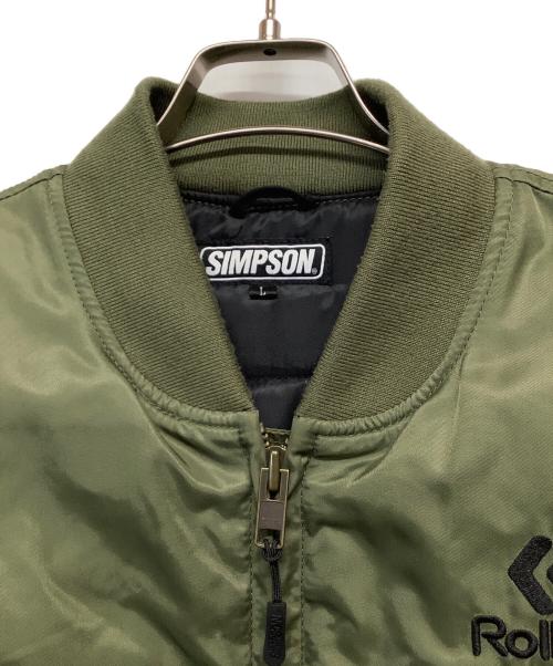 SIMPSON（シンプソン）SIMPSON (シンプソン) フライトジャケット オリーブ サイズ:Lの古着・服飾アイテム