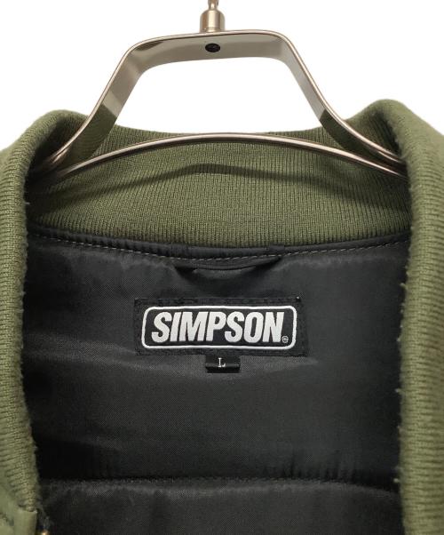 SIMPSON（シンプソン）SIMPSON (シンプソン) フライトジャケット オリーブ サイズ:Lの古着・服飾アイテム
