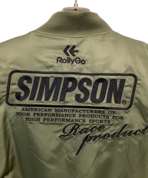 SIMPSON（シンプソン）SIMPSON (シンプソン) フライトジャケット オリーブ サイズ:Lの古着・服飾アイテム
