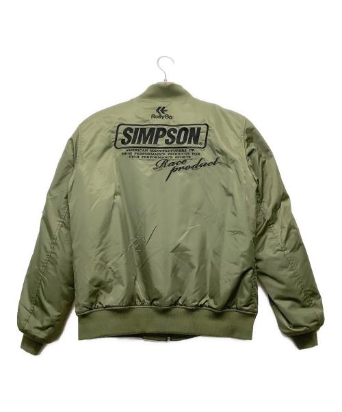 SIMPSON（シンプソン）SIMPSON (シンプソン) フライトジャケット オリーブ サイズ:Lの古着・服飾アイテム