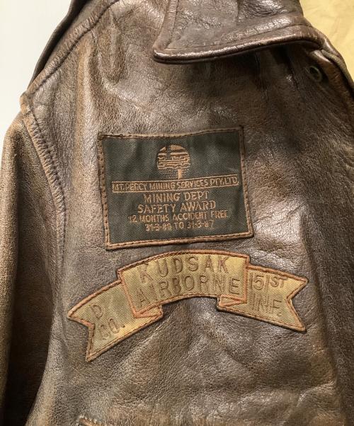 KUDSAK（ケーユーディーエスエーケー）KUDSAK (ケーユーディーエスエーケー) レザージャケット ブラウン サイズ:XLの古着・服飾アイテム