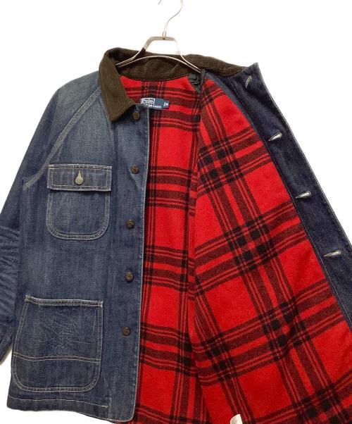 POLO RALPH LAUREN（ポロ・ラルフローレン）POLO RALPH LAUREN (ポロ・ラルフローレン) カバーオール インディゴ サイズ:Ｍの古着・服飾アイテム