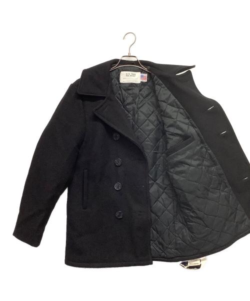 Schott（ショット）Schott (ショット) メルトンPコート ブラック サイズ:38 未使用品の古着・服飾アイテム