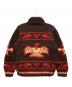 CANADIAN SWEATER (カナディアンセーター) 厚手カーディガン レッド×ブラウン サイズ:38 未使用品：9000円