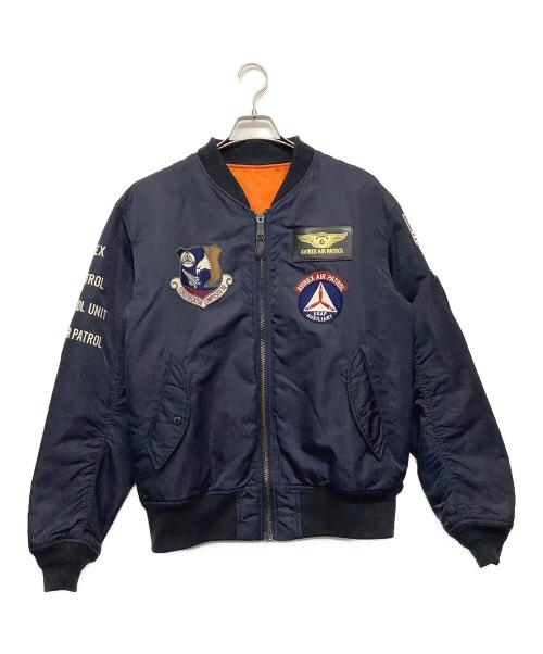 AVIREX（アヴィレックス）AVIREX (アヴィレックス) MA-1ジャケット ネイビー サイズ:Lの古着・服飾アイテム