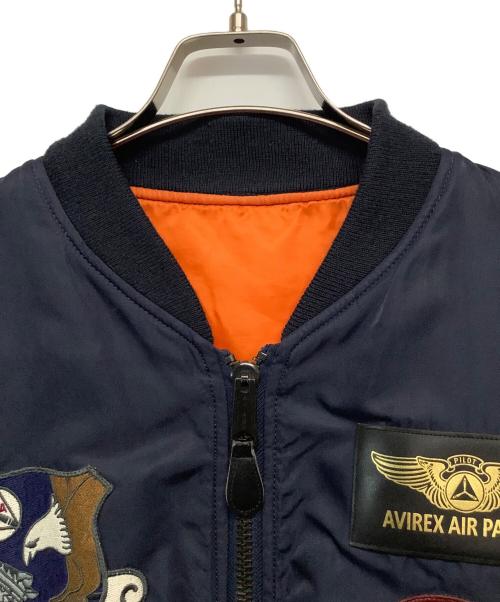 AVIREX（アヴィレックス）AVIREX (アヴィレックス) MA-1ジャケット ネイビー サイズ:Lの古着・服飾アイテム