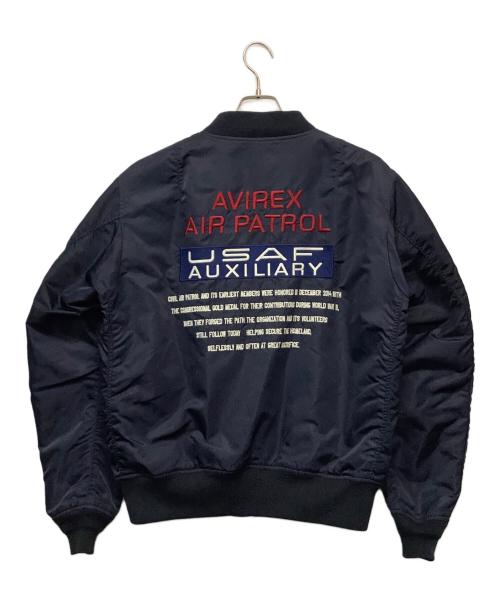 AVIREX（アヴィレックス）AVIREX (アヴィレックス) MA-1ジャケット ネイビー サイズ:Lの古着・服飾アイテム