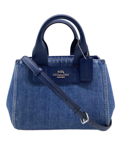 COACH（コーチ）COACH (コーチ) カーリー キャリーオール バッグ・シグネチャー デニム インディゴの古着・服飾アイテム