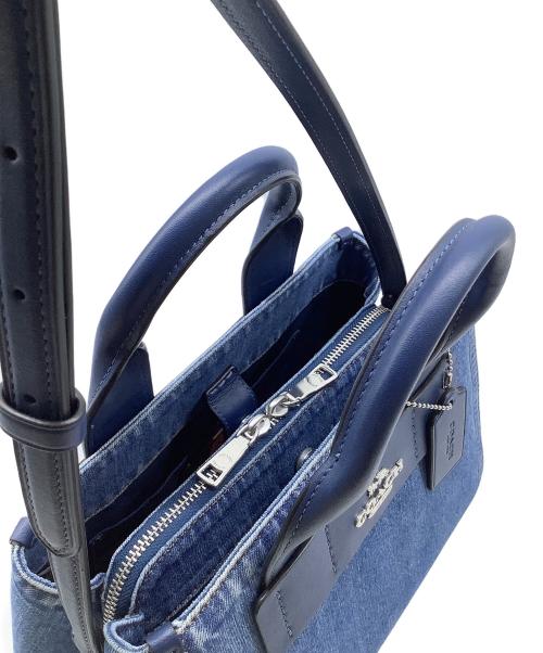 COACH（コーチ）COACH (コーチ) カーリー キャリーオール バッグ・シグネチャー デニム インディゴの古着・服飾アイテム