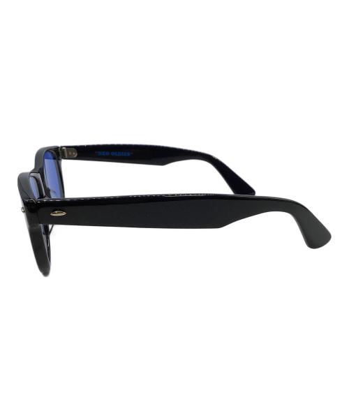 Let it Ride（レットイットライド）Let it Ride (レットイットライド) 金子眼鏡 (カネコガンキョウ) サングラス ブラック×ブルー サイズ:記載なしの古着・服飾アイテム