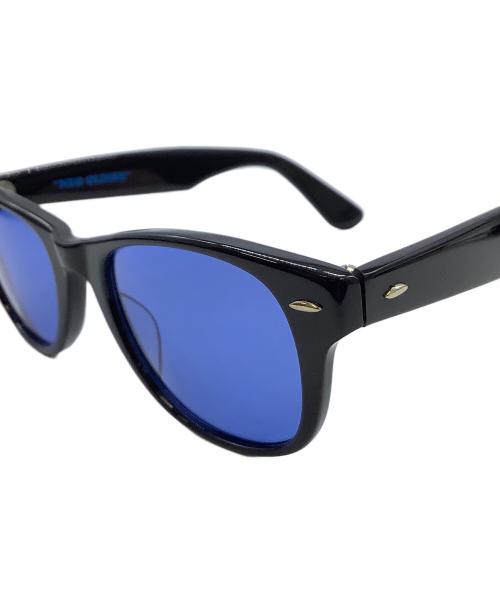 Let it Ride（レットイットライド）Let it Ride (レットイットライド) 金子眼鏡 (カネコガンキョウ) サングラス ブラック×ブルー サイズ:記載なしの古着・服飾アイテム