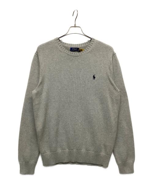 POLO RALPH LAUREN（ポロ・ラルフローレン）POLO RALPH LAUREN (ポロ・ラルフローレン) 厚手ニット グレー サイズ:M 未使用品の古着・服飾アイテム
