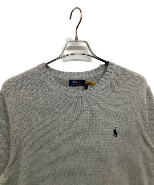 POLO RALPH LAUREN（ポロ・ラルフローレン）POLO RALPH LAUREN (ポロ・ラルフローレン) 厚手ニット グレー サイズ:M 未使用品の古着・服飾アイテム