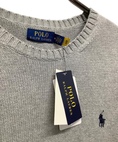 POLO RALPH LAUREN（ポロ・ラルフローレン）POLO RALPH LAUREN (ポロ・ラルフローレン) 厚手ニット グレー サイズ:M 未使用品の古着・服飾アイテム