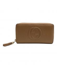 GUCCI（グッチ）の古着「ラウンドファスナー財布GUCCI インターロッキングG」｜ブラウン