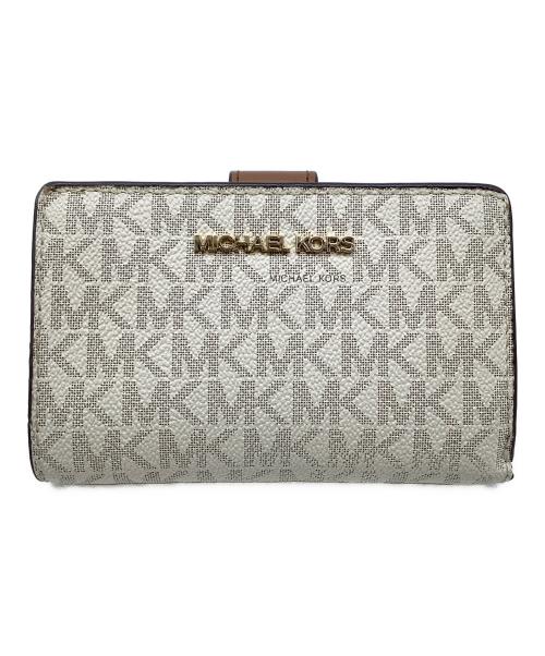 MICHAEL KORS（マイケルコース）MICHAEL KORS (マイケルコース) 2つ折り財布 アイボリーの古着・服飾アイテム