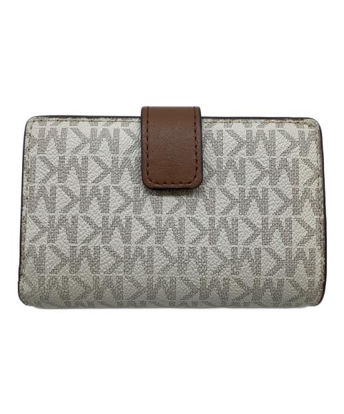 MICHAEL KORS（マイケルコース）MICHAEL KORS (マイケルコース) 2つ折り財布 アイボリーの古着・服飾アイテム