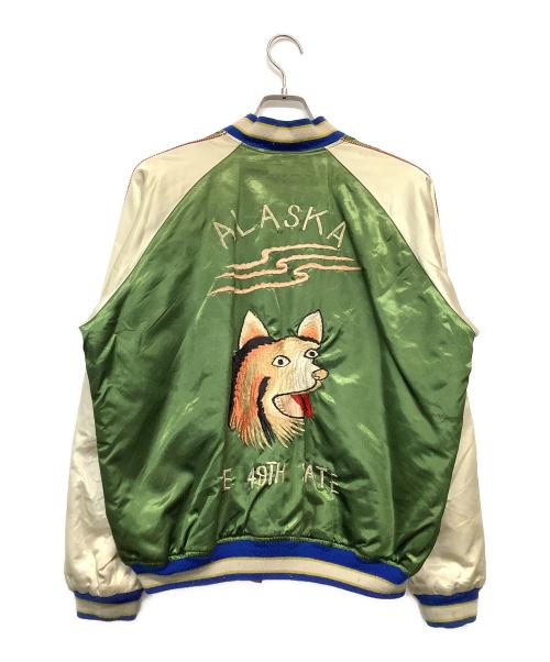 テーラー東洋（テーラートウヨウ）テーラー東洋 (テーラートウヨウ) スカジャン グリーン×レッド サイズ:Mの古着・服飾アイテム