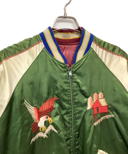 テーラー東洋（テーラートウヨウ）テーラー東洋 (テーラートウヨウ) スカジャン グリーン×レッド サイズ:Mの古着・服飾アイテム