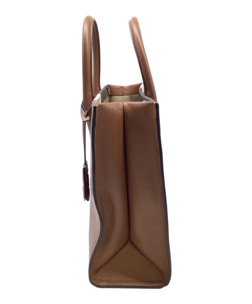 MICHAEL KORS（マイケル・コース）MICHAEL KORS (マイケル・コース) 2WAYトートバッグ ブラウン×ベージュの古着・服飾アイテム