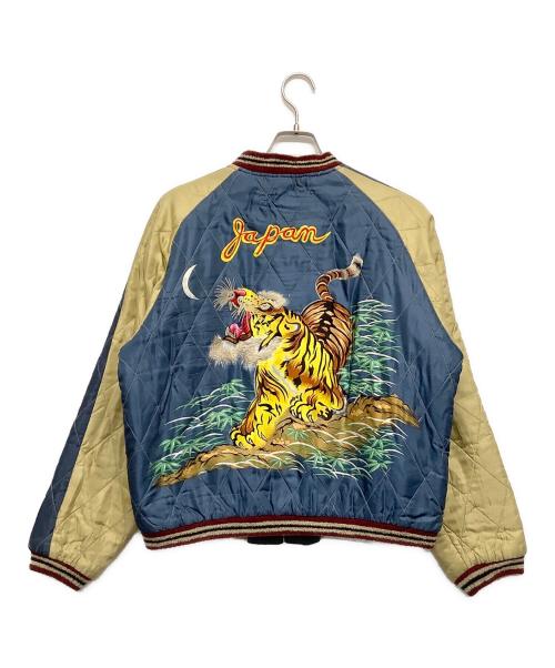 東洋エンタープライズ（トウヨウエンタープライズ）東洋エンタープライズ (トウヨウエンタープライズ) スーベニアジャケット ネイビー×ベージュ サイズ:XLの古着・服飾アイテム