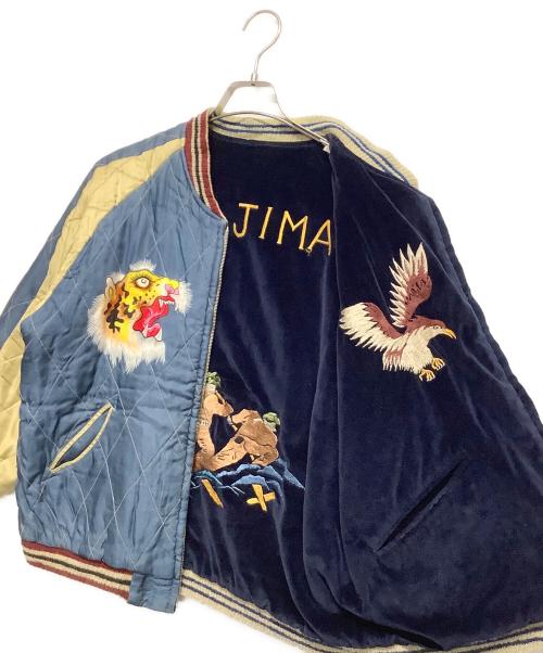 東洋エンタープライズ（トウヨウエンタープライズ）東洋エンタープライズ (トウヨウエンタープライズ) スーベニアジャケット ネイビー×ベージュ サイズ:XLの古着・服飾アイテム