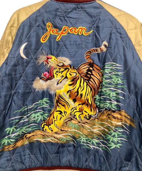 東洋エンタープライズ（トウヨウエンタープライズ）東洋エンタープライズ (トウヨウエンタープライズ) スーベニアジャケット ネイビー×ベージュ サイズ:XLの古着・服飾アイテム